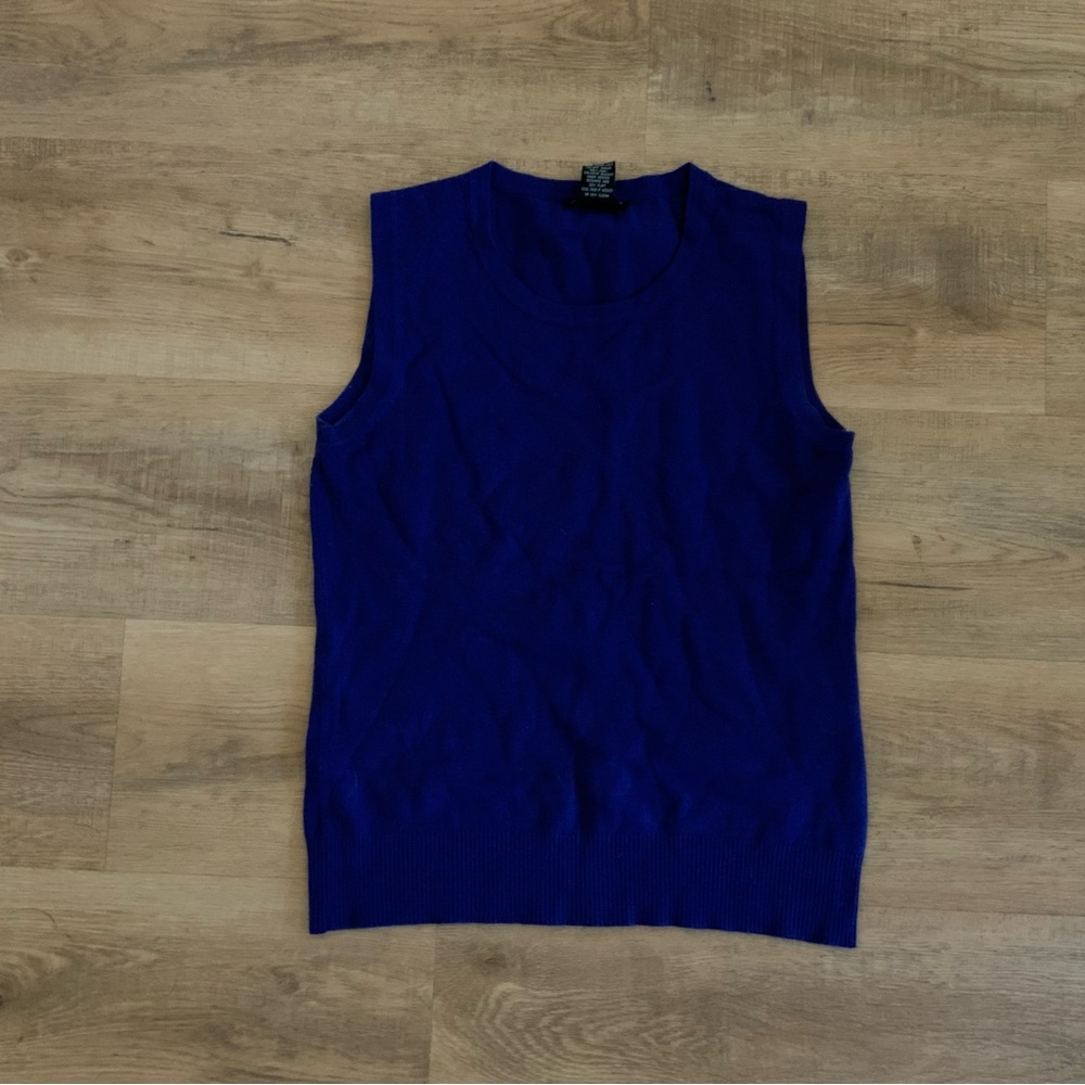 Audrey & Grace Sleeveless Blue Top